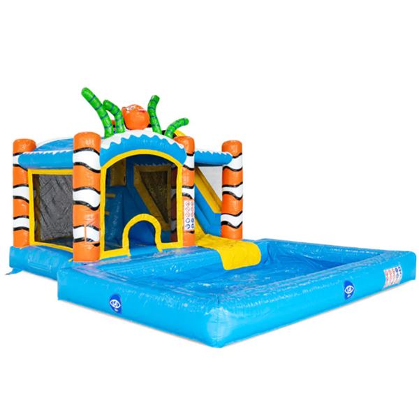 Oceaan Splash Springkussen incl. zwembad Oceaan Splash Springkussen incl. zwembad