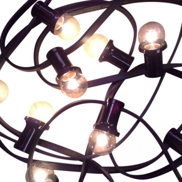Prikkabel warm wit licht LED lampen 20m