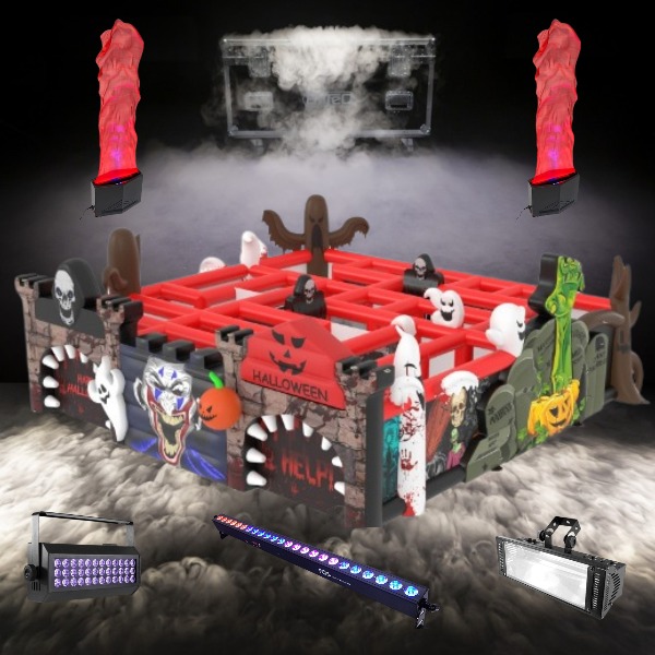 Halloween Doolhof met effecten